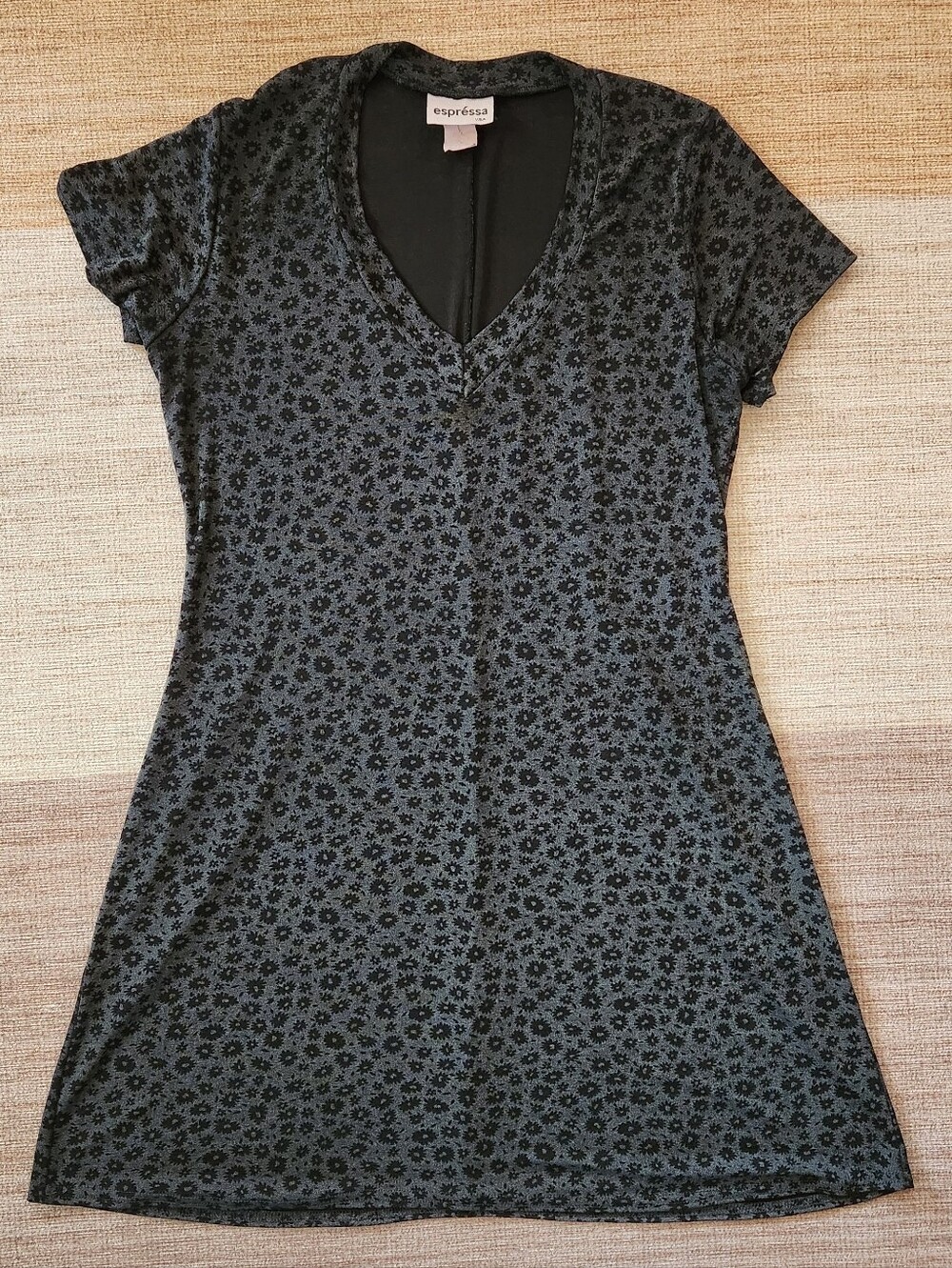 Stretchy 90s flower print minidress